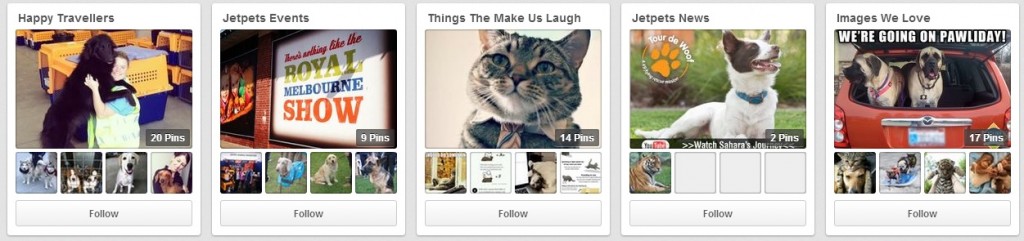 Have you checked out our Pinterest page yet? Click on the link to have a look - http://www.pinterest.com/jetpets/ - Jetpets on Pinterest