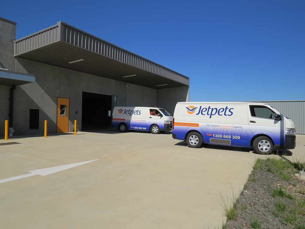 The first pick up from the new Australian Quarantine facility - Jetpets overseas travel